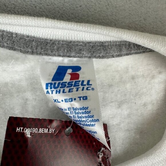 Russell Athletic NWT Crewneck White Sweater Mens Size XL - Picture 6 of 6